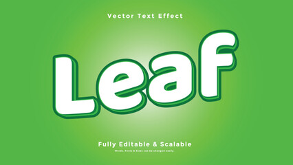 Leaf 3d Text Effect