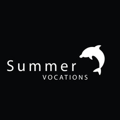 Fish logo design in white color