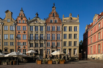 Fototapeta na wymiar Langer Markt, Altstadt, Rechtstadt, Danzig, Polen < english> long market, old town, Gdansk, Poland