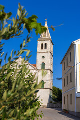 Zlarin town on Zlarin, the Adriatic Sea in Croatia