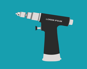 Dual functional electric bone drill equipment vactor