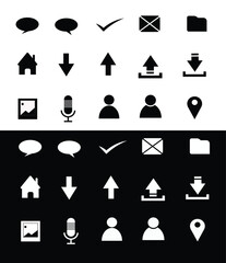 Daily needs icons set