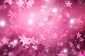 Fototapeta na wymiar Abstract Background Magenta Pink Stars. Shine Lights spot holiday banner. High quality digital image