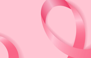 International breast cancer background template. Background template with an elegant design concept, minimal style composition for banner, flayer, etc.