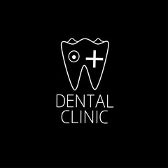 Simple Dental clinic logo design 