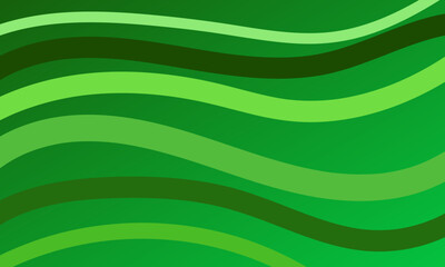 green curve wave lines with soft gradient abstract background