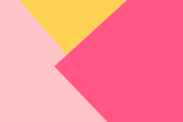 Pink and yellow paper background. School concept.