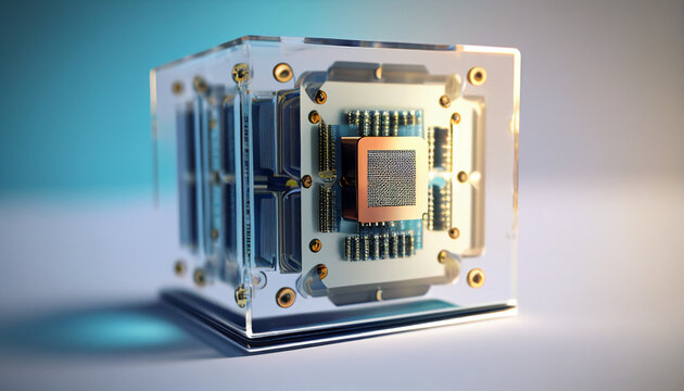 Future Quantum Computer System Chip Circuit Technology Transparent Hardware Engineering