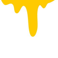 Liquid Bee Honey Drops Drip From Border,Yellow Syrup,Amber Oil And Sweet Caramel