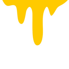 Liquid Bee Honey Drops Drip From Border,Yellow Syrup,Amber Oil And Sweet Caramel