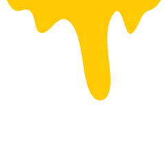 Liquid Bee Honey Drops Drip From Border,Yellow Syrup,Amber Oil And Sweet Caramel