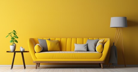Modern vivid living room