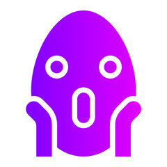 shocked gradient icon