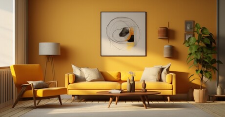 Modern vivid living room