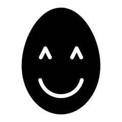 Obraz premium egg glyph icon