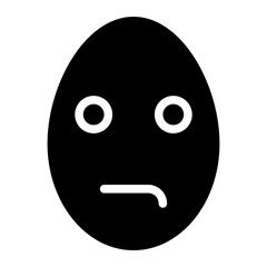 Fototapeta premium thinking glyph icon