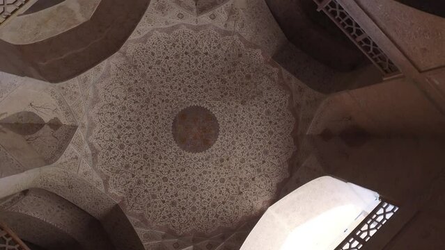 Chehel Sotoun Forty Columns Palace ceiling Isfahan Iran