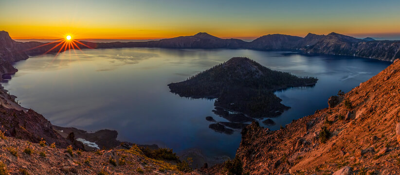 Sunrise Crater Lake National Park Oregon © James Phelps JR