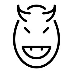 Obraz premium devil line icon