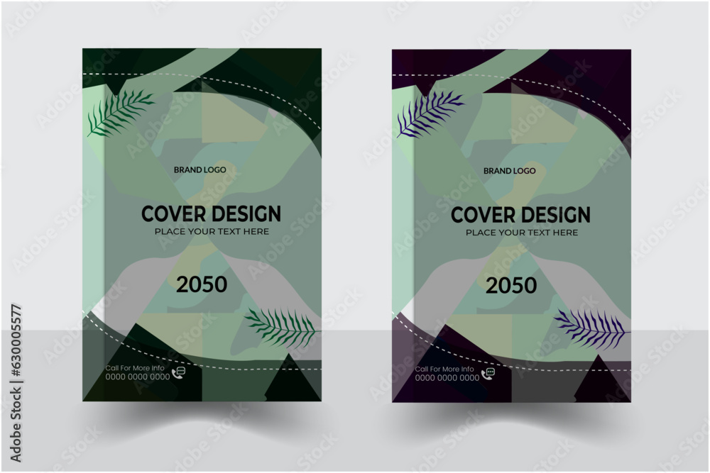 Canvas Prints modern business book cover design or brochure cover layout template.