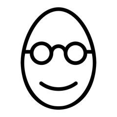 nerd line icon