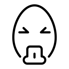 vomiting line icon