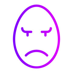 angry gradient icon
