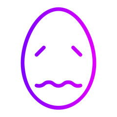 confused gradient icon