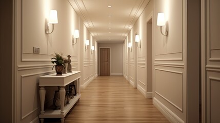Fototapeta na wymiar Corridor In Home Ideas