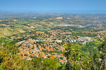 Panorama of the City in San Marino