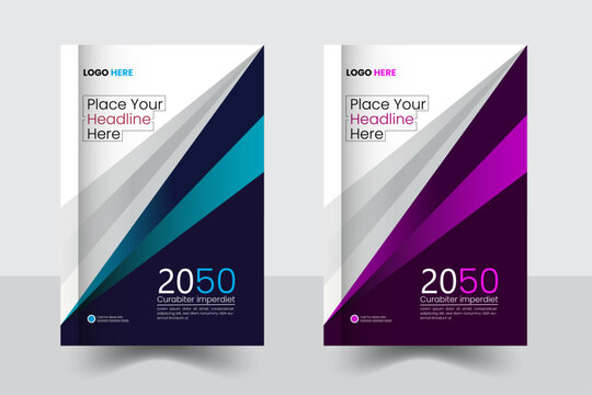  Book Cover Design is a complete modern cover design or brochure cover layout template.