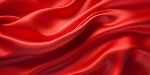 Fototapeta na wymiar Smooth elegant red material can use as background generative ai