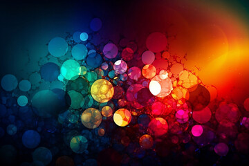 Abstract colorful bubble rainbow background. 4K Wallpaper.