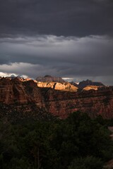 Fototapeta na wymiar Mesmerizing view of Zion National Park in Utah, USA