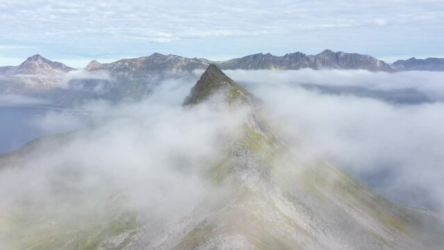 Foggy Mountains in Senja Norway