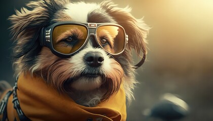 playful and realistic puppy background for outdoor pet fun generative ai