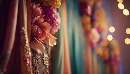 luxurious textile royal curtain fashion for elegant shots generative ai