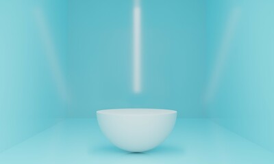 3d render podium 