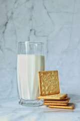 Cookies and milk for breakfast