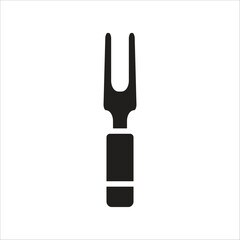 barbecue fork icon simple design art eps 10