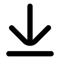 bottom arrowhead icon