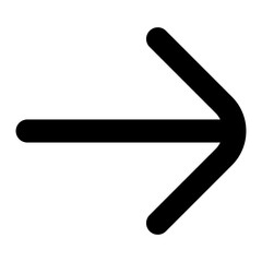 right arrowhead icon, right direction arrow icon