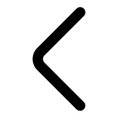 left chevron icon, left arrow icon