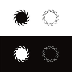 Circle vector logo template design  . Circle icon illustration