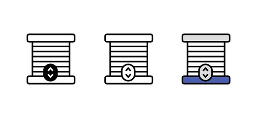 Garage icon design with white background stock illustration