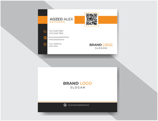 Modern business card design, creative visiting card templete, business presentation card design, Vector illustration.