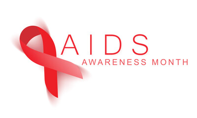 Aids awareness month. background, banner, card, poster, template. Vector illustration.
