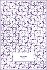abstract pattern of beautiful curly shape