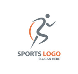 sports abstract logo design