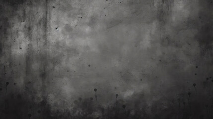 Obraz premium Grunge Charcoal Art on Dark Gray Stone Wall